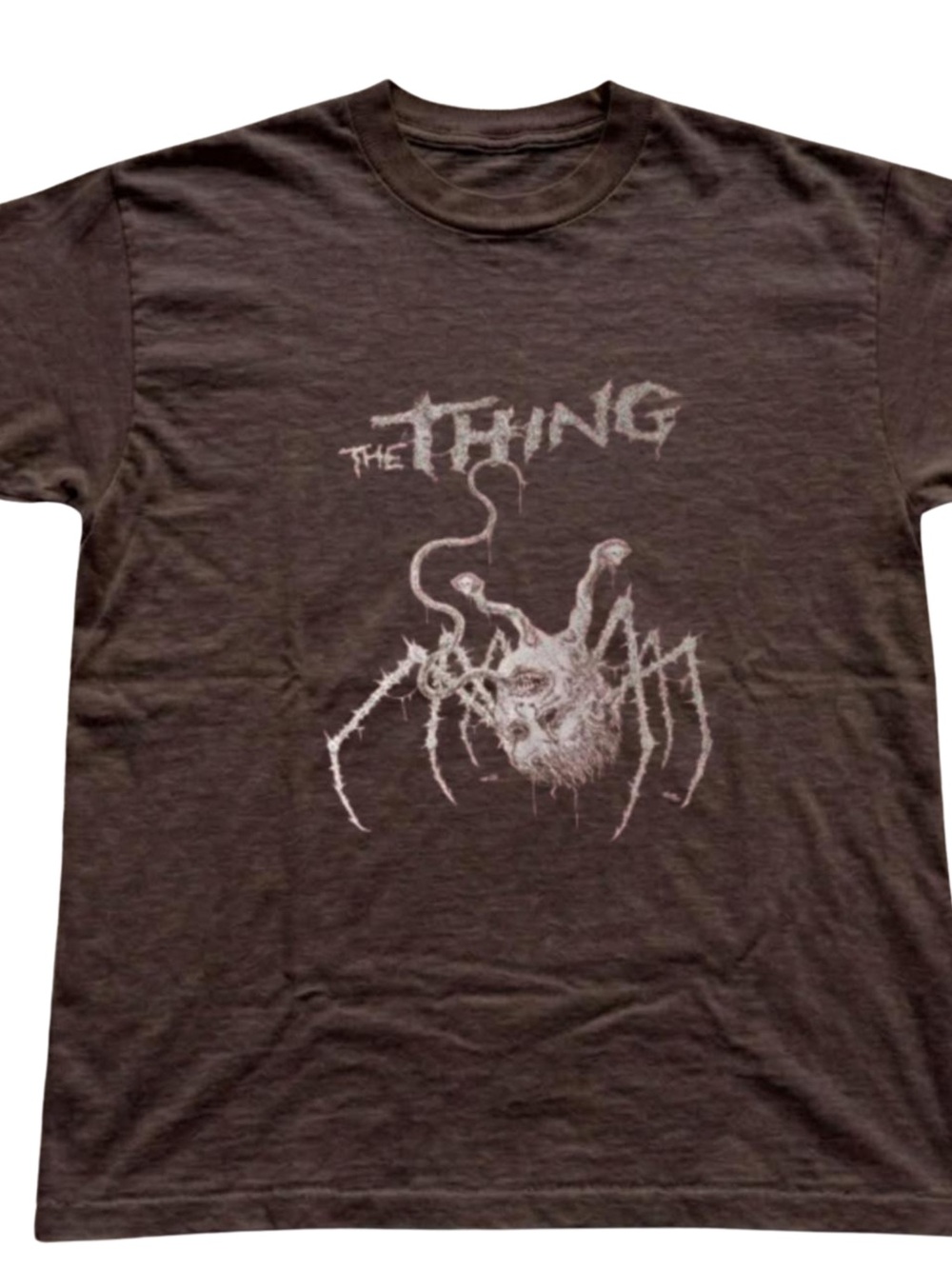 The Thing Graphic Tee - Brown Horror Movie Shirt, Gift For Her, For Him